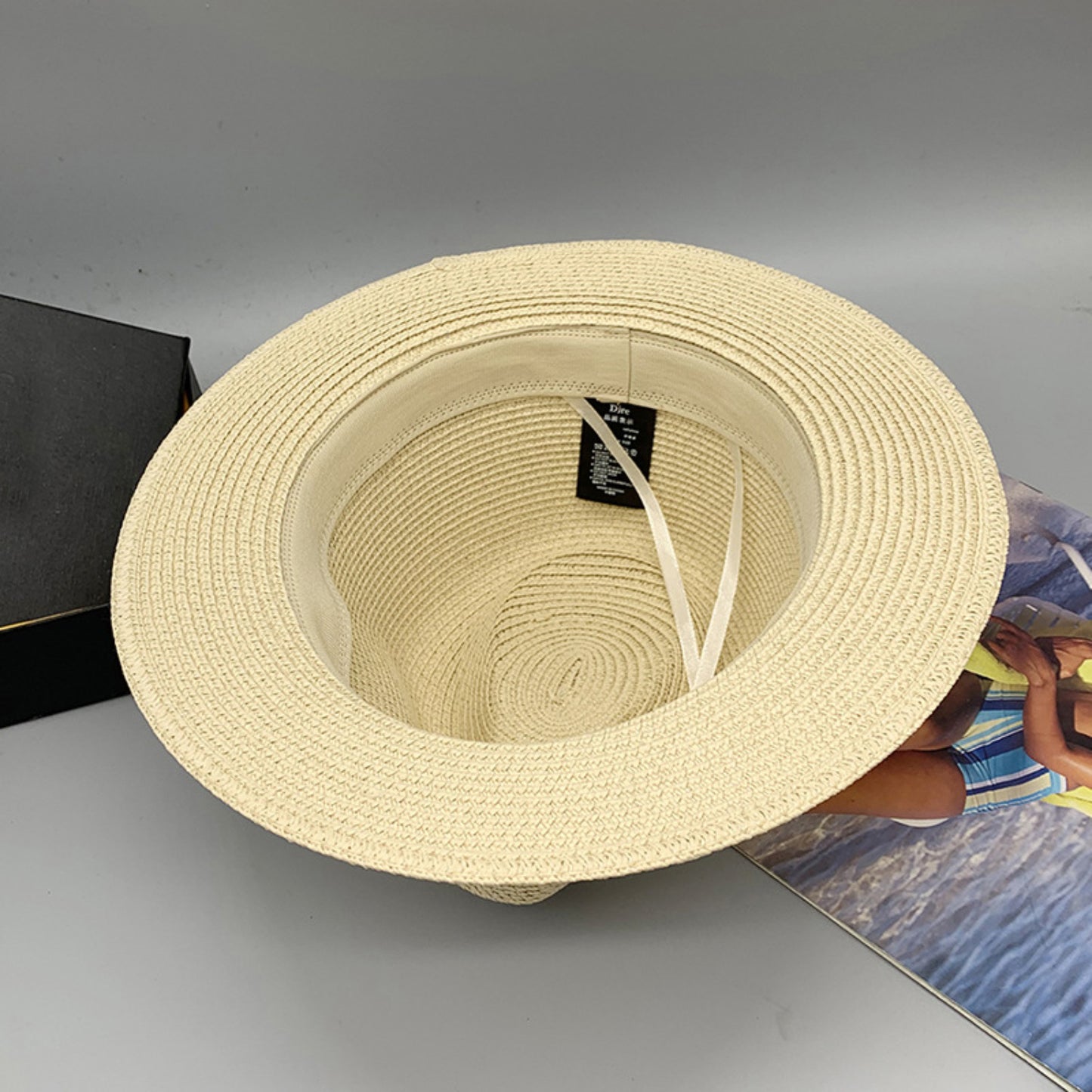 Short Brim Jute Cloth Hat