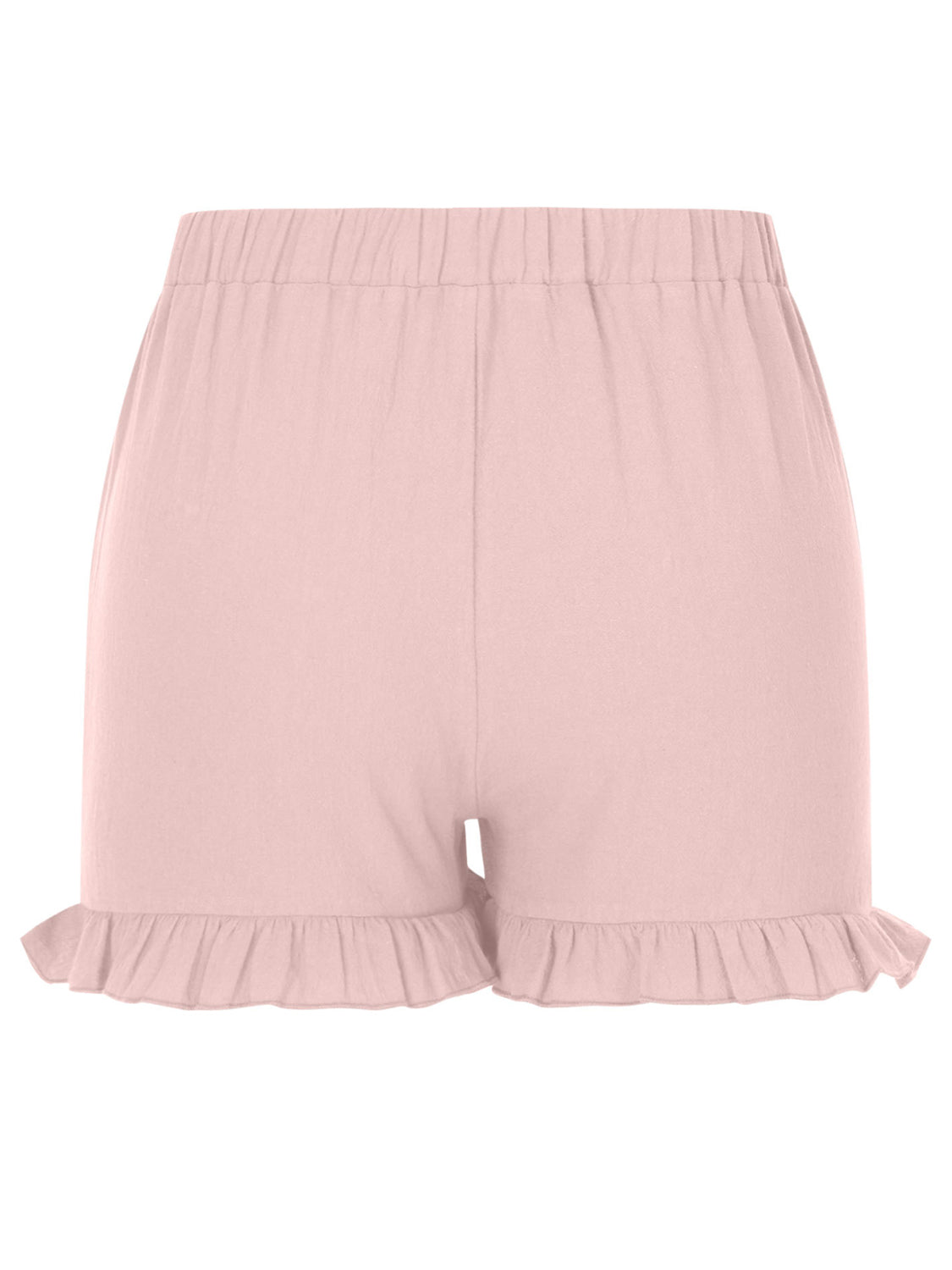 Frill Elastic Waist Shorts